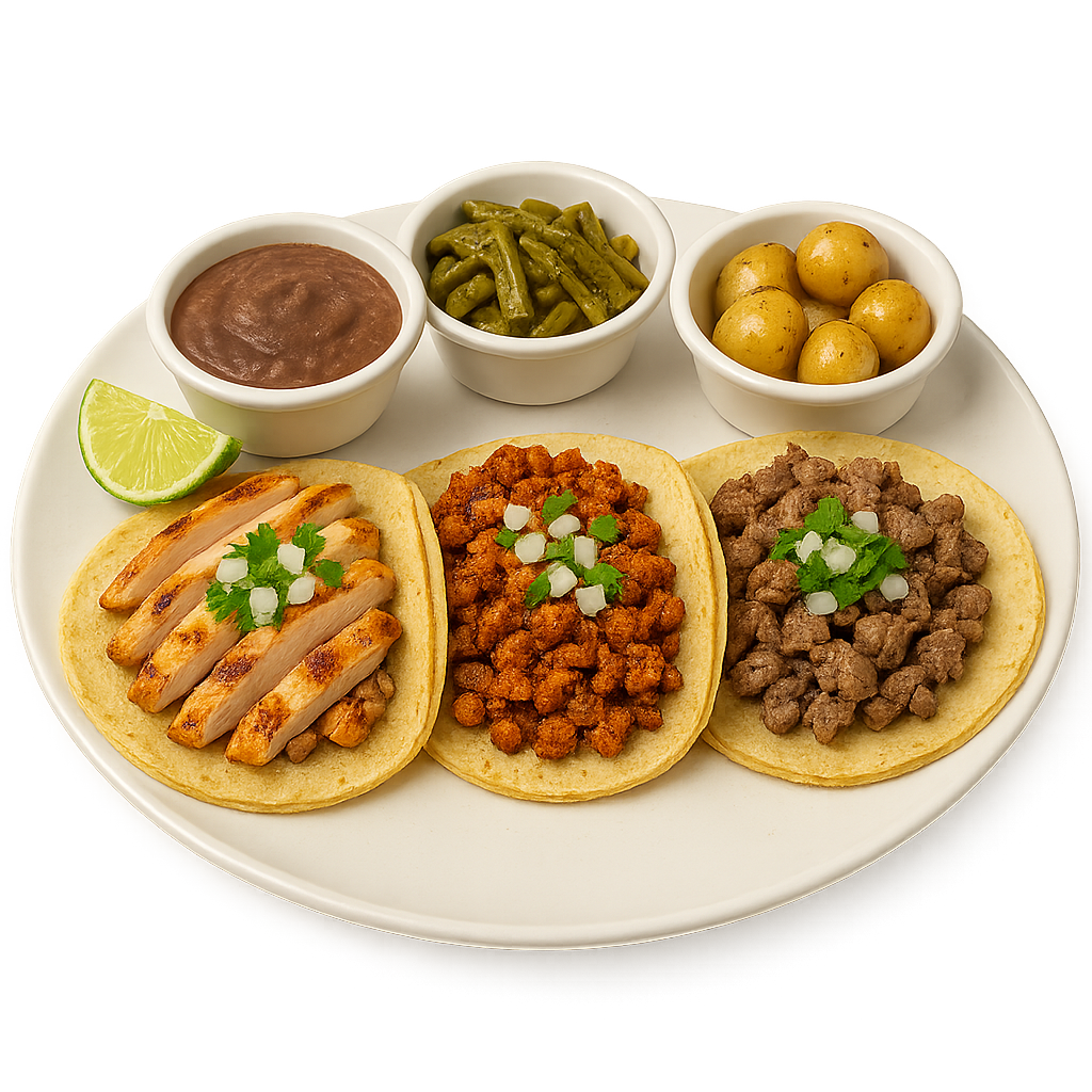 3 TACOS AL GUSTO COMBO GODIN