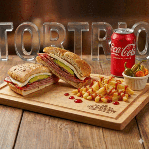 Tortrios - Trio de torta de pierna con papas y refereso